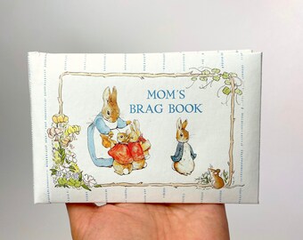 vintage 1990 Beatrix Potter Mom's Brag Book - Peter Rabbit Photo Album - Par CR Gibson Co. & F. Warne Co. - Baby / Kids Photo Album - USA