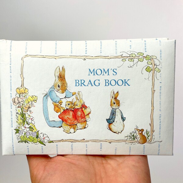 Vintage 1990 Beatrix Potter Mom's Brag Book - Peter Rabbit Photo Album - By CR Gibson Co. & F.  Warne Co. - Baby / Kids Photo Album - USA