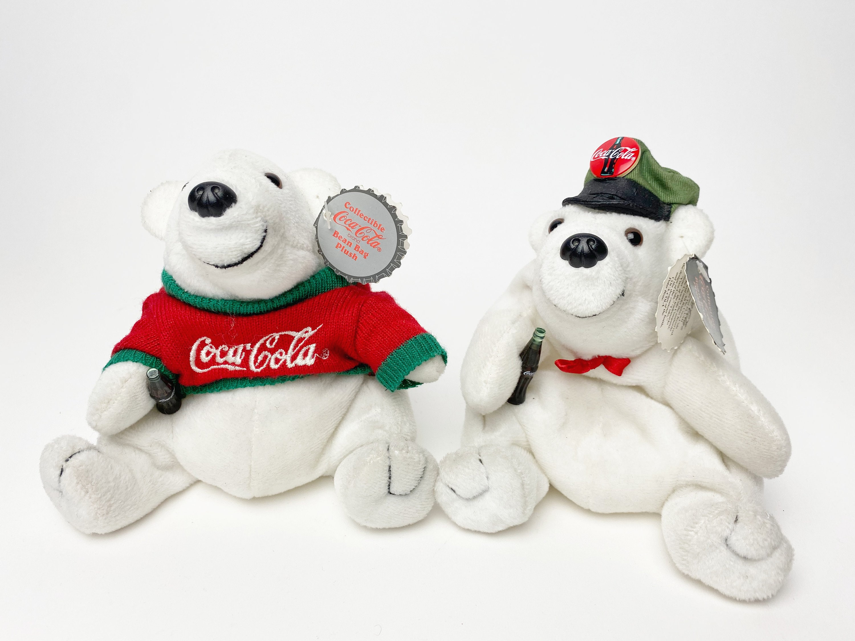 coca cola polar bear stuffed animal