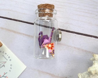Origami crane magnet