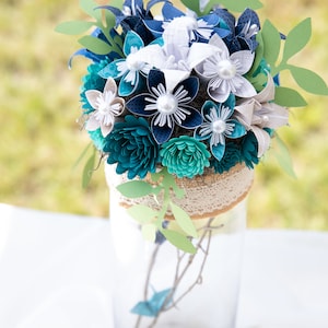 Flores de origami de papel central para casamento e evento, flores de página de livro, partituras