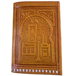Cartera de cuero, Monedero marroquí, Estilo boho, Cartera boho