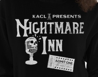 Fun Vintage Retro Styled 1990s 90s Television Comedy Frasier Inspired Nightmare Inn Radio Play Unisex Hooded Sweatshirt Hoodie