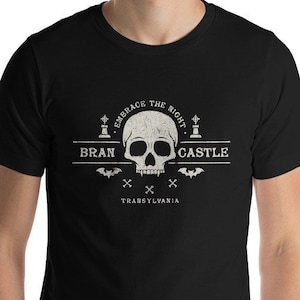 Classic Video Game Gaming Gamer Clothing Vampire Hunter Castlevania Inspired Bran Castle Transylvania Adult Short-Sleeve Unisex T-Shirt