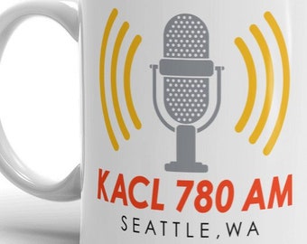 Frasier KACL 780 AM Ceramic Coffee Mug - 90s TV Comedy Gift