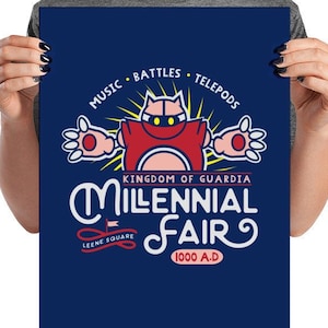Old School Vintage 1990s 90s Retro Gaming Gamer Video Game Chrono Trigger Inspired RPG Millennial Fair Poster (multiple sizes available)