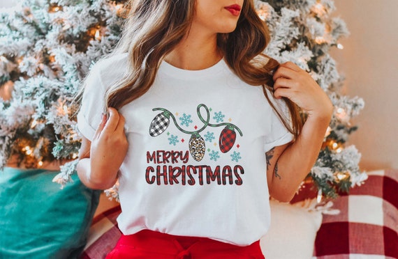Camisa de Feliz Navidad Suéter de Navidad para Mujer - Etsy México