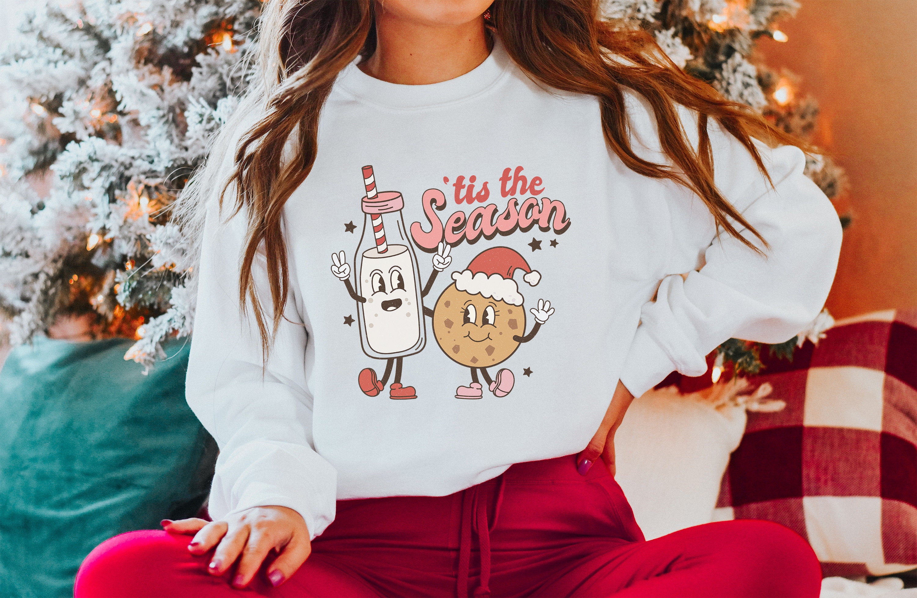 trendy christmas sweatshirts