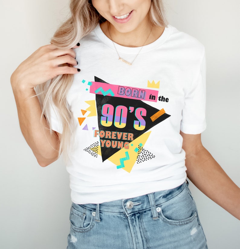 Born in the 90's Tshirts Retro Tshirts 90's - Etsy