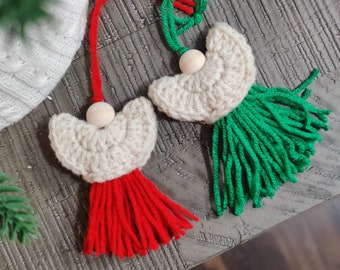 Crochet Christmas Angel Ornament
