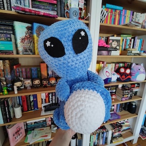 Crochet Alien Plushie, Alien Amigurumi, Alien Plushie, Crochet, Stuffed Animal, Outer Space Crochet