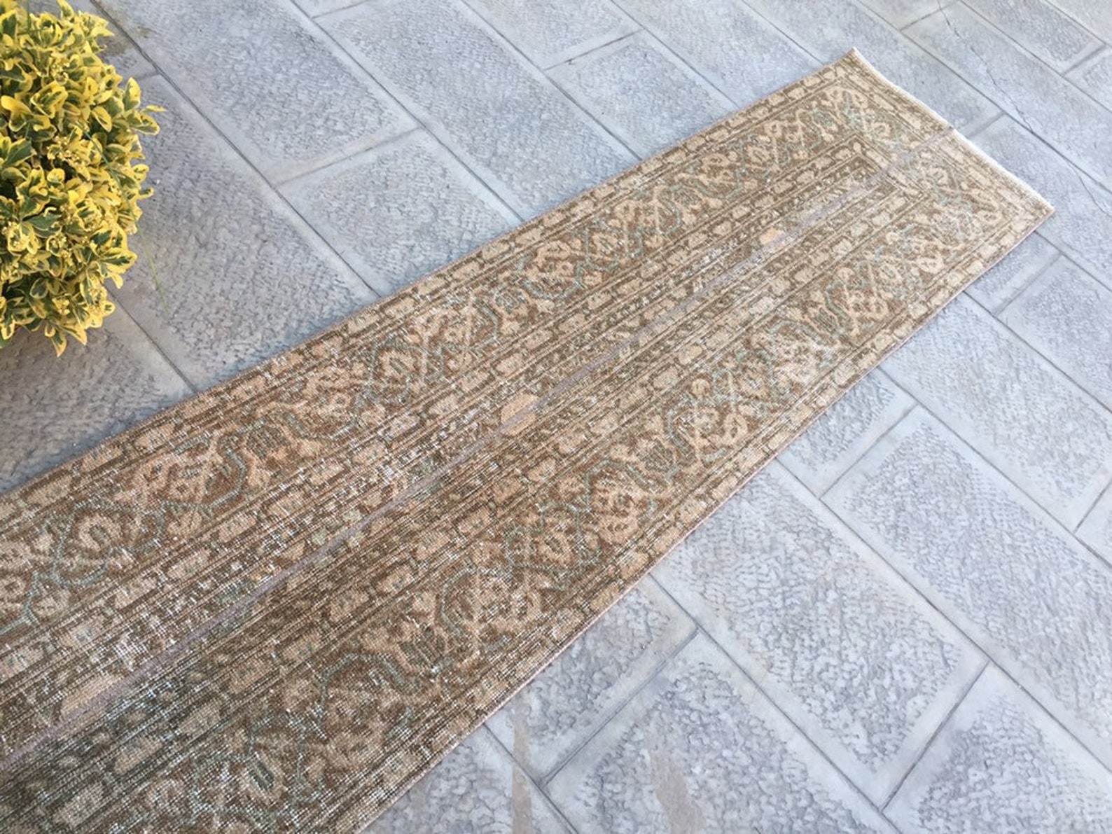 Narrow Runner Rug Long Runner Rug Vintage Carpet Rug Etsy