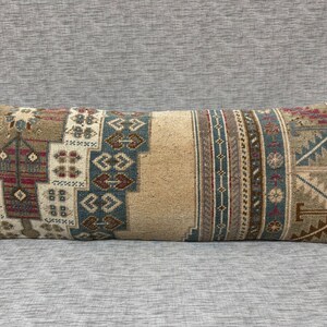 Long Lumbar Pillow Cover for Bed, Bedroom Home Decor, Extra Long Lumbar Pillow, Handmade Vintage Pillow 14”x36” inch