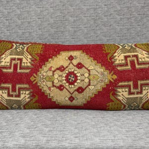 Extra Large Lumbar Pillow Cover, Long Lumbar Pillow Cover, Bohemian Long Pillowcase, 16x42 inches