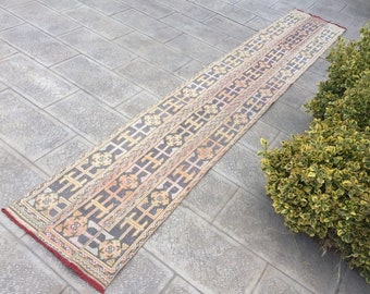 HANDWOVEN Carpet, Persian Runner, Persian Rug 24” X 141” inches Hand Knotted,Interior Design, Geometric Designs,Rug Runner, Oushak Rugs