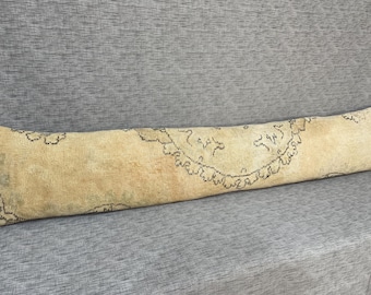 Boho Hippie Decor Extra Long Lumbar Pillow Handmade Long Pillow 10x54