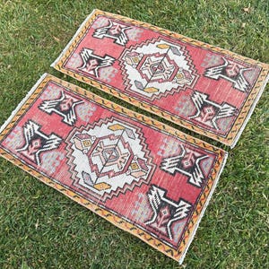 Small Rug, Bohemian Rugs, Pair Rug, Bedroom Rug, Bath Rug, Vintage Rug, Turkish Rug, Mini Rug, Old Rug