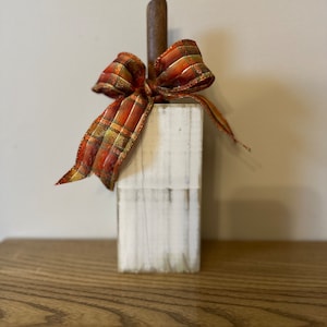 Small Square Wooden Pumpkins