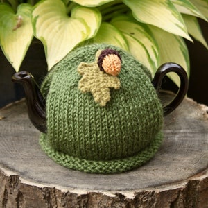 One Cup Acorn Tea Cozy, Small Autumn Tea Cosy