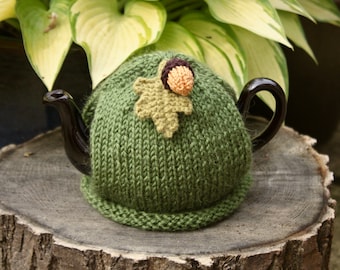 One Cup Acorn Tea Cozy, Small Autumn Tea Cosy