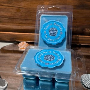 Tides of Mystery Wax Melt | D&D Scent | Salt Air + Sea Foam + Wood | RPG Wax Tart | Fantasy Ocean-Themed Gift for Adventurers