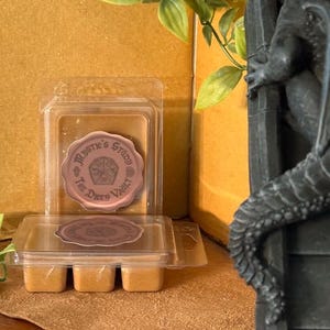 Wizard’s Study Wax Melt | D&D Scent | Ancient Paper + Ink + Wood | Fantasy RPG Wax Tart | Gift for Mages, Bards, and Scholars