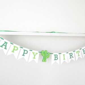 Cactus Birthday Decorations Fiesta Birthday Banner Cactus - Etsy