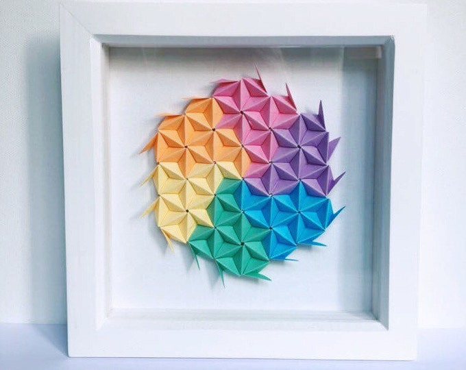 Geometric Wall Art, Origami Wall Art, Paper Wall Art, Modular Art ...