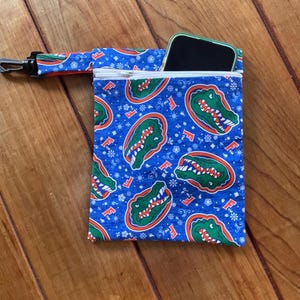 REDUCED Florida Gator Golf Tee bag/accessories holder 7x9 inches with clip