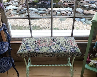 Antique Victorian Wrought Iron Bench