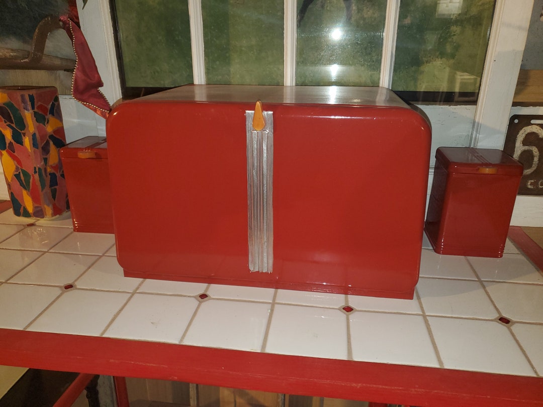 Antique Vintage Kreamer Bread Box Totally Restored. Retro. Excellent Conditon Etsy