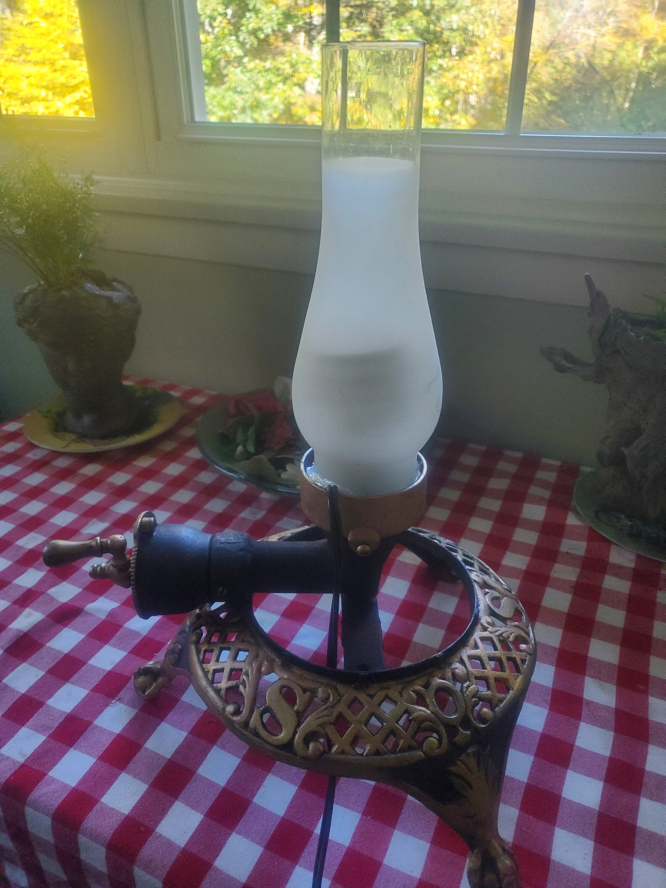 Antique Gas Parlor Stove Heater Converted Into Electric Table Etsy