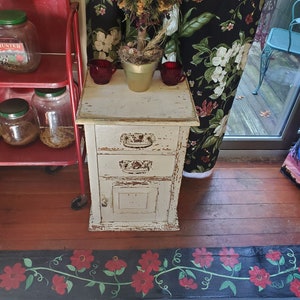 Best Ever Antique Primitive Hand Made Cabinet Shabby Chic Piece Perfect As Stand Alone on Floor or On Top of Other Cabinet. Don&#39;t Miss Out!