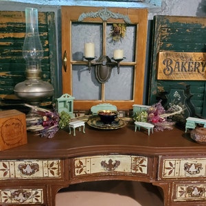 Antique Window Adorned With Antique Embellishments Makes Great Cabinet Door