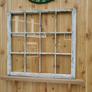 My Favorite Antique Window With Original Chippy Paint Great For Garden Structures or Wall Art
