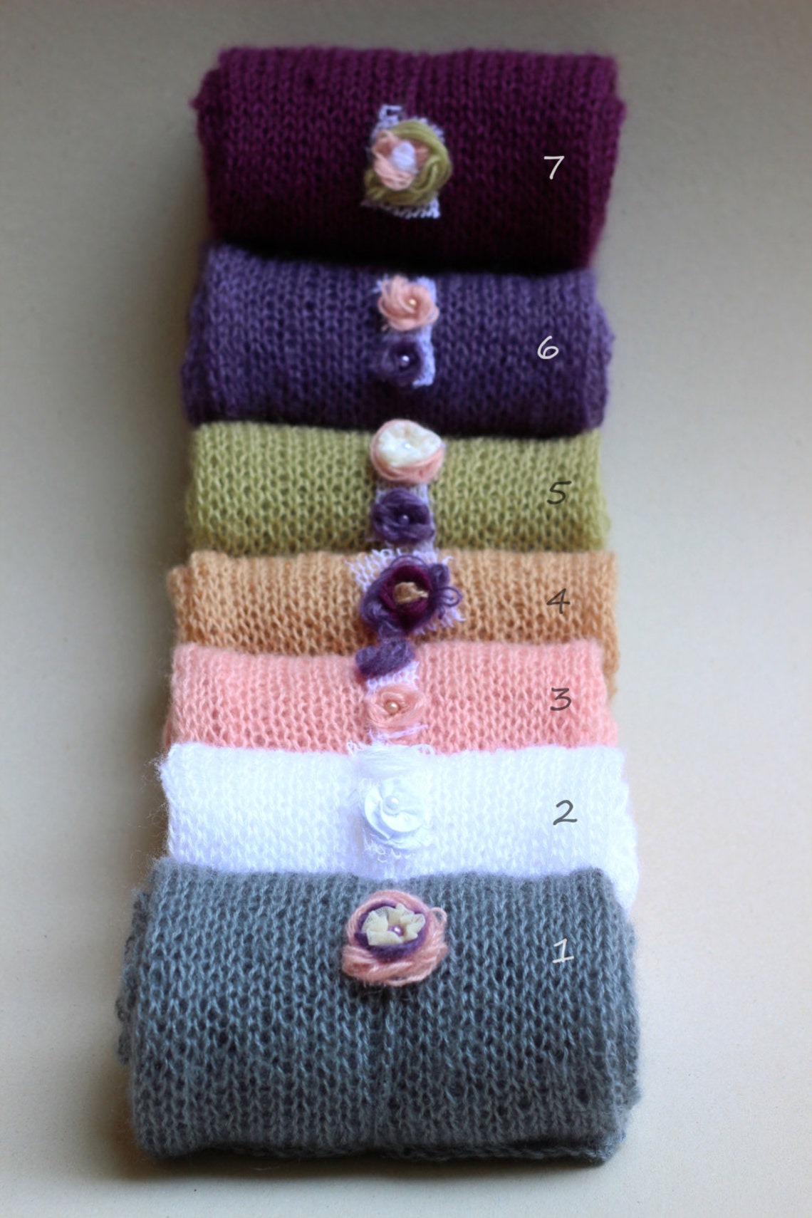 Baby SET Baby Luxury hand knitted wrap SET Wrap Tieback Etsy