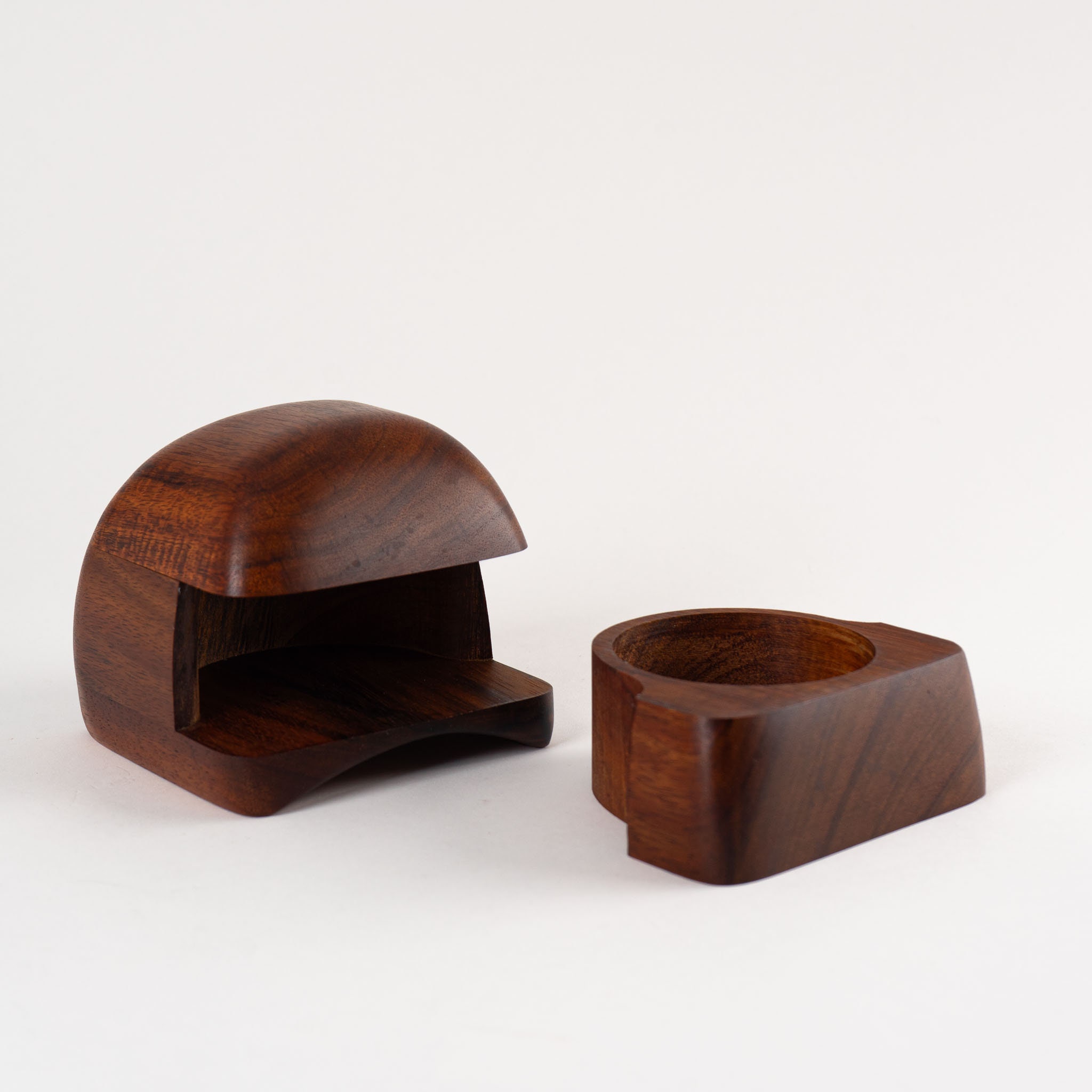 Vintage Carved Wood Sculptural Puzzle Jewelry Box - Etsy