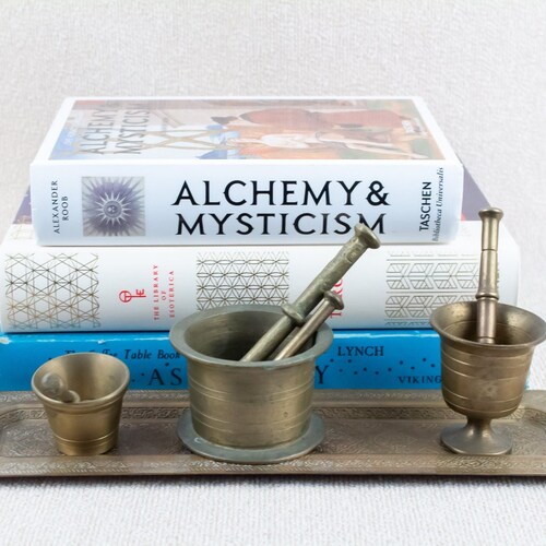 Miniature Brass Pestle Mortar Set - Instant shops Collection