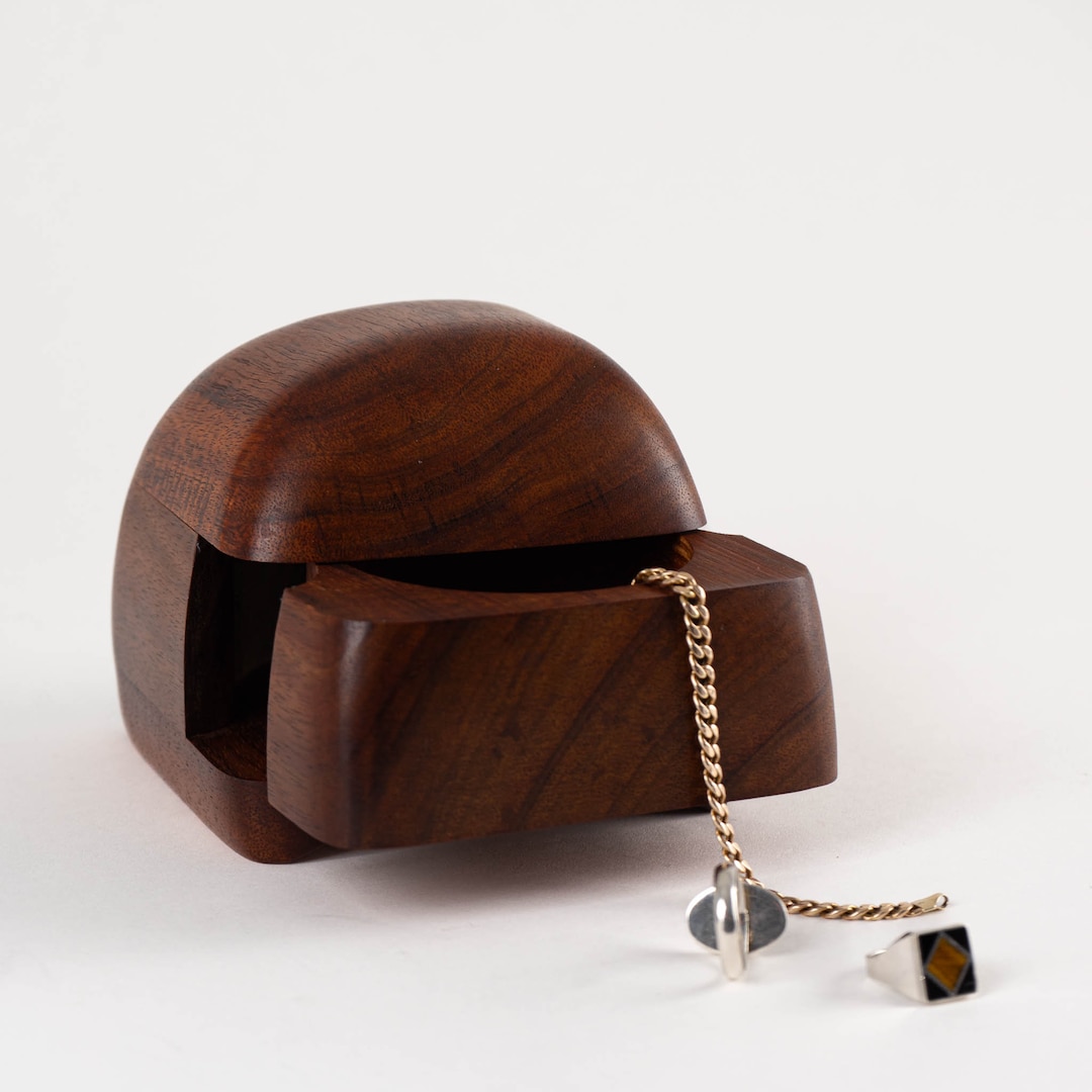 Vintage Carved Wood Sculptural Puzzle Jewelry Box - Etsy