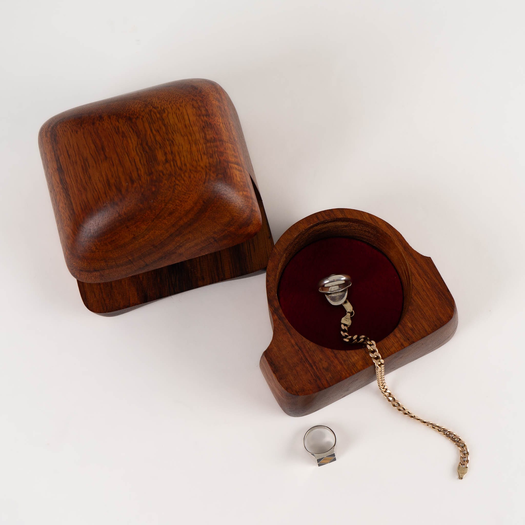 Vintage Carved Wood Sculptural Puzzle Jewelry Box - Etsy