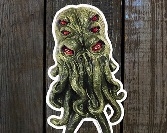 Cthulhu - Sticker (5.25" x 3")