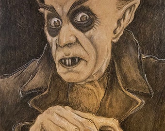 Nosferatu: Original Art Print Reproduction (9" x 12")