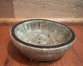Studio Art Pottery Ceramic Shallow Bowl Trinket Dish 1.5" Tall Handmade