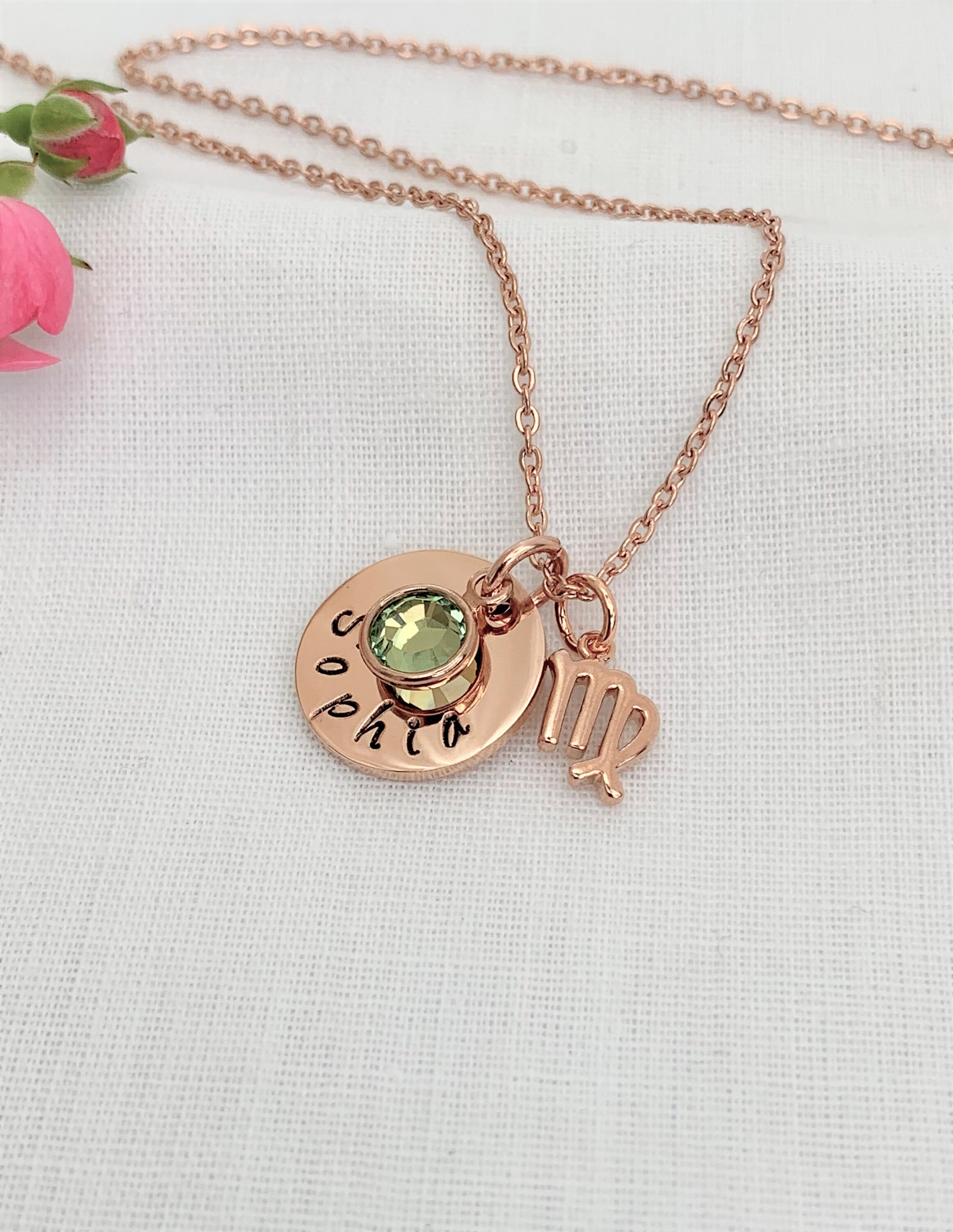 Zodiac Charm Necklace - Etsy