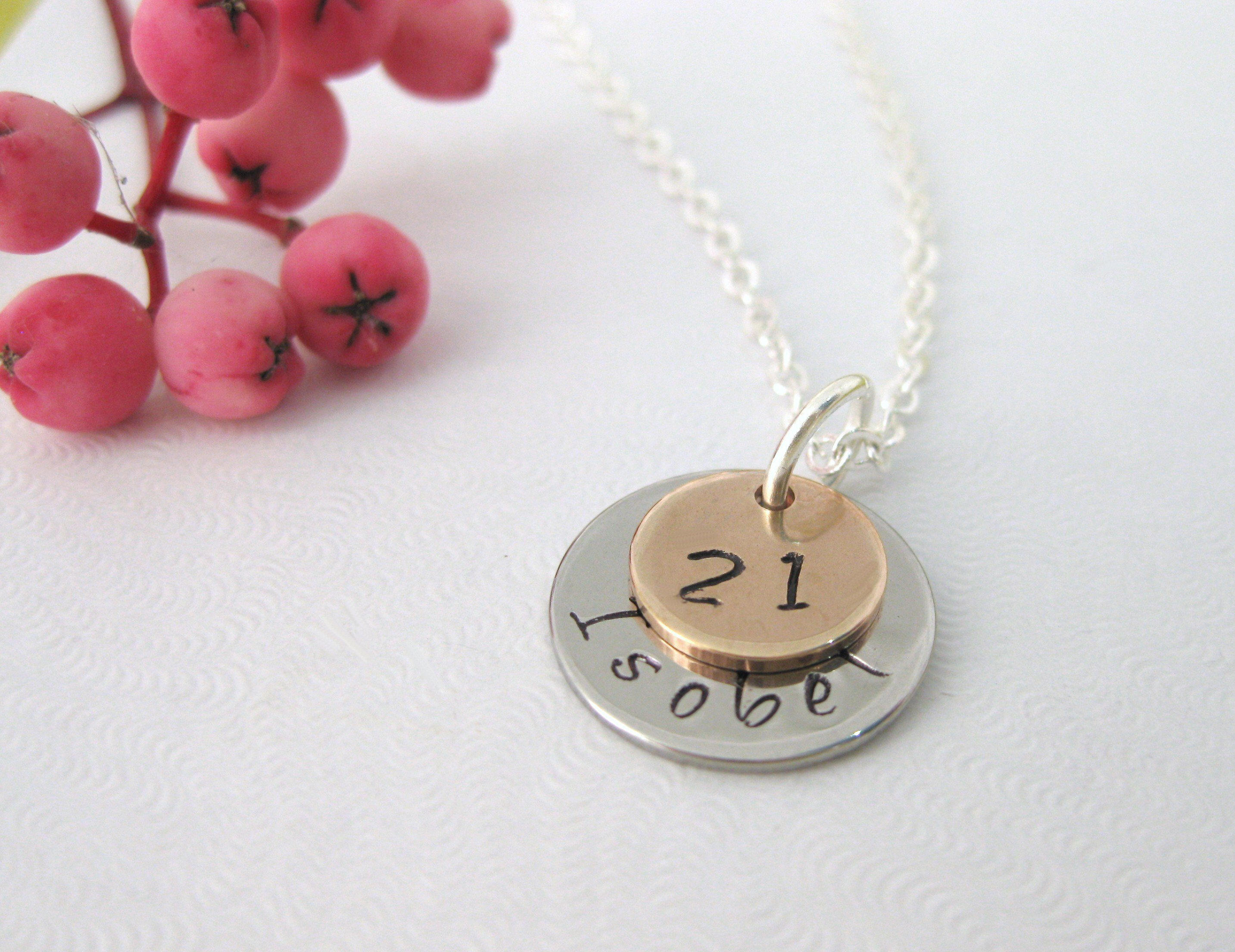 Necklace Rose Gold Charm Gift 