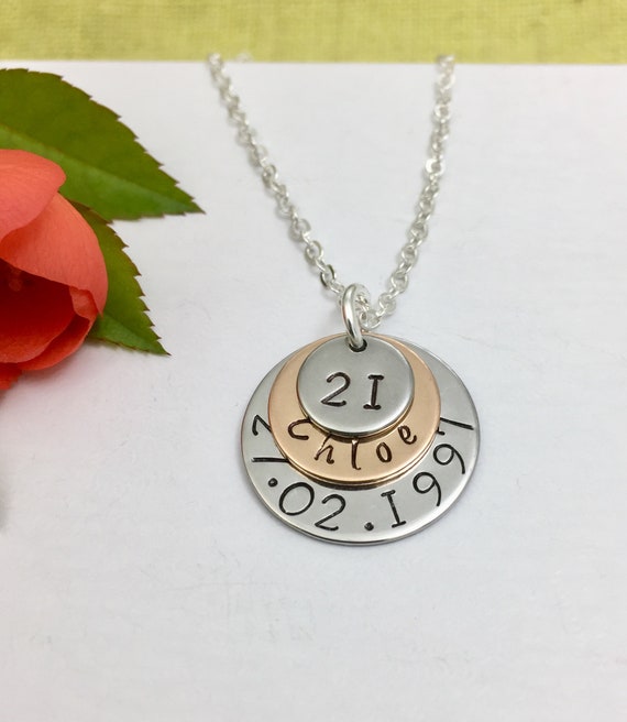 Roman Numeral Necklace / Personalised Necklace / Custom Date Necklace - Etsy