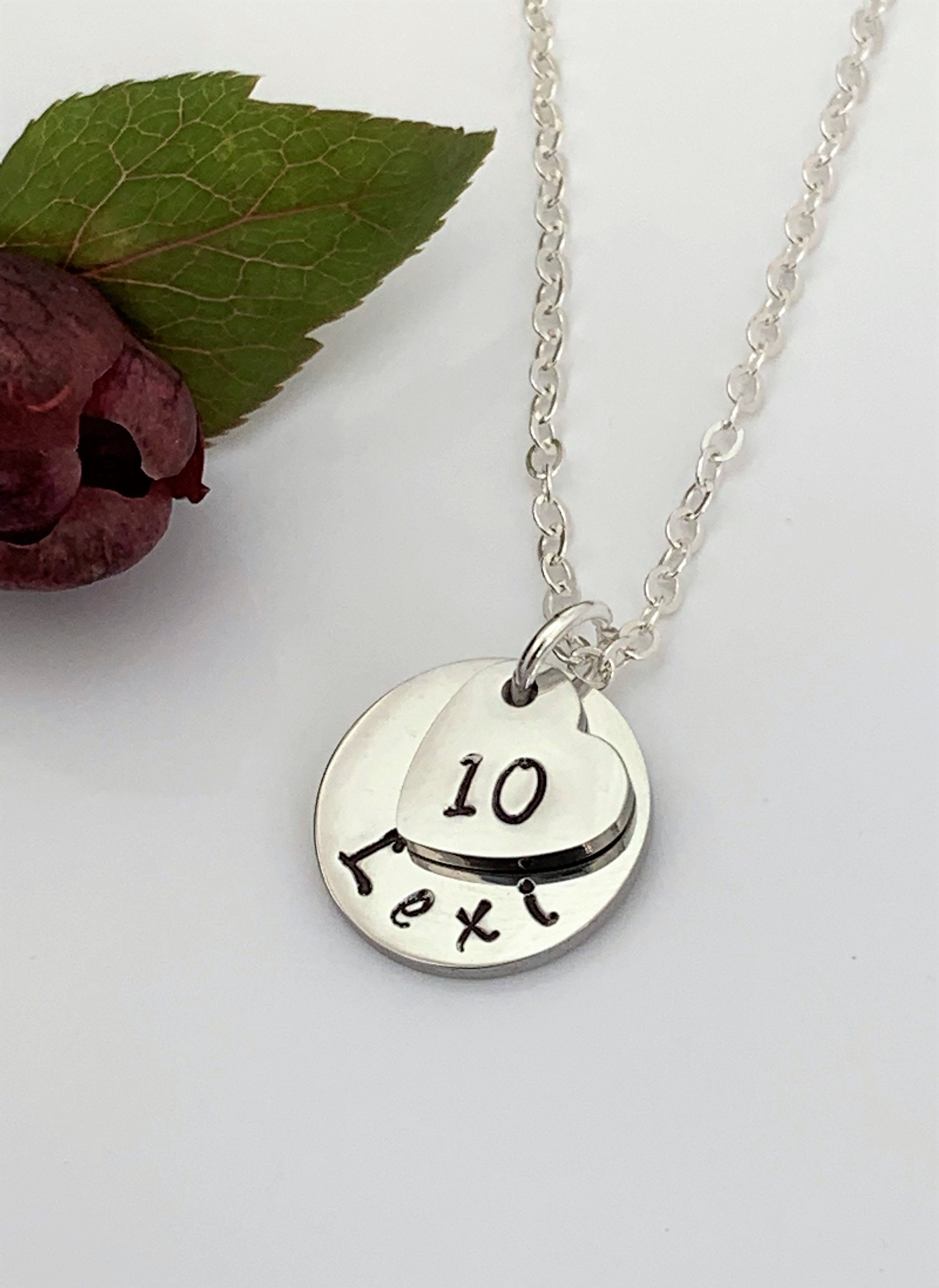 Personalised 10th Birthday Necklace 