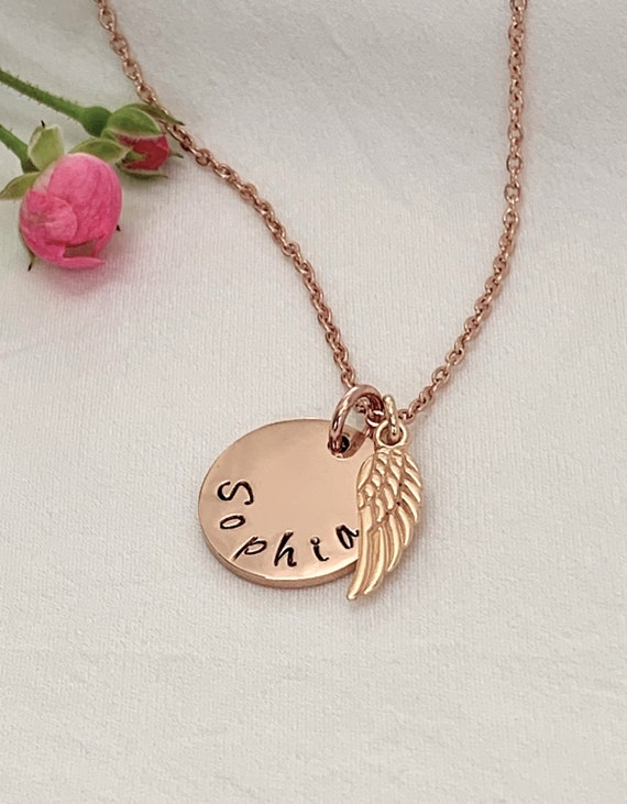 Angel Wings Necklace, Personalized Photo Necklace, Projection Necklace with  Picture, 925 Sterling Silver Angel Wings Heart I Love You Necklace 100  Languages Rose Gold Memorial Jewelry Gifts : Amazon.co.uk: Fashion