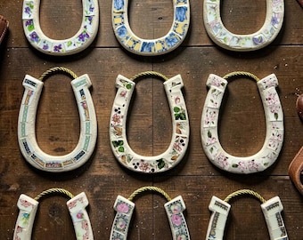 Horseshoe Mosaic, Limited Edition, Equestrian Decor,  Housewarming Gift, Horse Owner Gift, Wall Art Decor