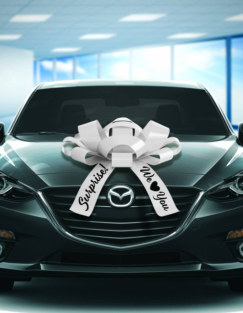 Giant Bows for Cars Surprise We Love You Special Message Car Etsy